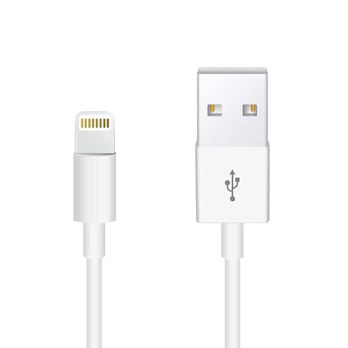 APPLE MFI CERTIFIED LIGHTNING TO USB CABLE 1M/3.3FT, ORIGINAL CERTIFIED - WHITE - Like New