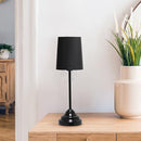 Simple Designs 17.25" Chic and Stylish Crystal Adorned Table Lamp - Black - Brand New