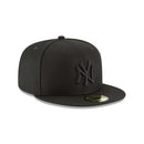 NEW ERA MENS NEW YORK YANKEES MLB AUTHENTIC COLLECTION 59FIFTY CAP BLACK 7 5/8 - Brand New