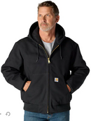 CARHARTT ICONIC J140 FIRM DUCK ACTIVE JACKET - SIZE: MEN 5XL - BLACK - Like New