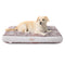 2-31504-209 TOWN & COUNTRY CuddleTown Medallion Pet Bed, 36"x28"x4", RED/GREIGE - Brand New