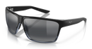 MAUI JIM ALENUIHAHA RECTANGULAR BLACK/GRAY STRIPE FRAME GRAY 65-12-130 - Like New