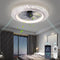 KINDLOV MODERN CEILING FANS LIGHTS 19.7" DIMMABLE LIGHT REMOTE 233CFL - WHITE01 - Like New