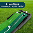 ABCOSPORT Putting Practice Mat Auto Ball Return Function 3 Balls - Green/Black - Like New
