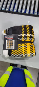 PEGASUS PITTSBURGH STEELERS PEGASUS 50" X 60" PLAYMAKER PLAID ULTRA COZY - Brand New