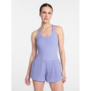 AVIA CROSS BACK ACTIVE BUTTERSOFT ROMPER, SIZES 8-10 MEDIUM - MISTY LAVENDER - Brand New