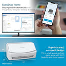 SCANSNAP IX1600 WIRELESS OR USB HIGH-SPEED CLOUD ENABLED SCANNER - WHITE - Like New