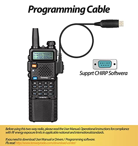TENWAY UV-5R PRO HAM RADIO 8W DUAL BAND TWO WAY RADIO HANDHELD SPEAKER MIC - Like New