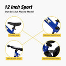 STRIDER 12” SPORT BIKE, NO PEDAL BALANCE BICYCLE FOR KIDS 1 TO 4 YEARS - BLUE - Like New