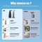 Kekele Baby 2 Packs Foaming Soap Dispenser - 1 Black/1 Silver Stainless Steel - Like New