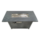 LIVING SOURCE INTERNATIONAL 42"W METAL OUTDOOR FIRE PIT TABLE LID - GRAY - Like New