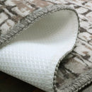 BIBB HOME WASHABLE FLANNEL PRINTED AREA RUG WITH LATEX BACK 4X6FT - URBAN TIMBER - Like New