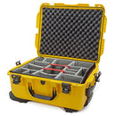 Nanuk 955 Waterproof Hard Case w/Wheels Padded Divider B088N73KRB - Yellow - Like New