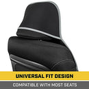 CAT WATERPROOF CAR SEAT COVERS 2 PACK GRAY TRIM CARS TRUCKS SUV - BLACK/GRAY - Like New