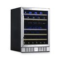 NewAir 24" Wine Cooler, 46 Bottle Dual Zone Wine Refrigerator - - Scratch & Dent