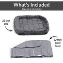 New World Dog Crate Comfort Kit - Fits Dog Crate - 30" B098KLCSFZ - Gray - Brand New