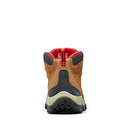 174641 COLUMBIA MEN NEWTON RIDGE PLUS II SUEDE WATERPROOF, ELK/RED, SIZE 8.5 - Like New