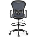 PRIMY DRAFTING CHAIR ERGONOMIC TALL, HIGH BACK, ADJUSTABLE, PR959-Z - DARK GRAY - Like New