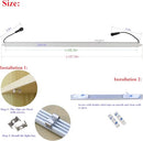 LEDENET 2pc 20" Cool White LED Light Bar Aluminum Rigid 5050 SMD 24VDC IP67 - Brand New