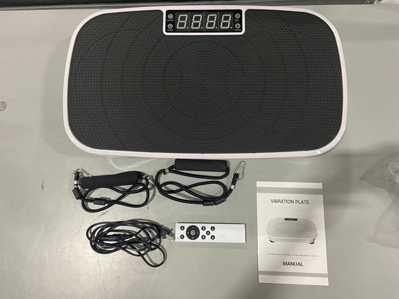 COOLHUTEXERCISE MACHINE VIBRATION PLATE FOR WEIGHT LOSS, SHAPING, TONING - BLACK - Like New