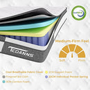 TEOANNS 12 Inch Full Size Mattress, CertiPUR-US, 100 Nights Trial - Gray/White - Like New