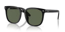 RAY-BAN UNISEX SQUARE SUNGLASSES RB4401D BLACK GREEN - 55MM - Like New