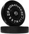 FITVIDS OLYMPIC BUMPER PLATES 2" Weight PLATE FOR STRENGTH TRAINING - BLACK - Like New