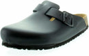 BIRKENSTOCK BOSTON, UNISEX ADULTS' CLOGS - SIZE: MEN 9 WOMEN 11 - BLACK - Like New
