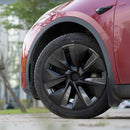 CYBERBEANS 4Pcs for Tesla Model Y Wheel Covers 19" Carbon Fiber Matte Black - Brand New
