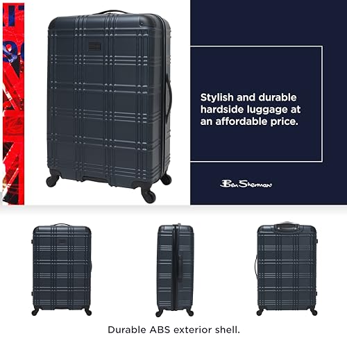Ben Sherman Nottingham Lightweight Hardside 4-Wheel Spinner Travel Luggage - Like New