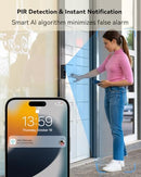 ZULINO VIDEO DOORBELL CAMERA WIRELESS RING CHIME HD LIVE VIEW - GRAY - Like New