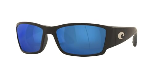 COSTA DEL MAR MEN'S CORBINA RECTANGULAR SUNGLASSES MATTE BLACK MATTE BLACK - Like New