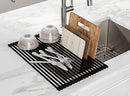 Kraus KRM-10NB Kore Over-Sink Roll-Up Dish Drying Rack, 21"Inch - NIGHT BLACK - Brand New