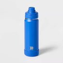 ALL IN MOTION 24OZ STAINLESS STEEL VACUUM INSULATED WATER BOTTLE - COBALT - Like New