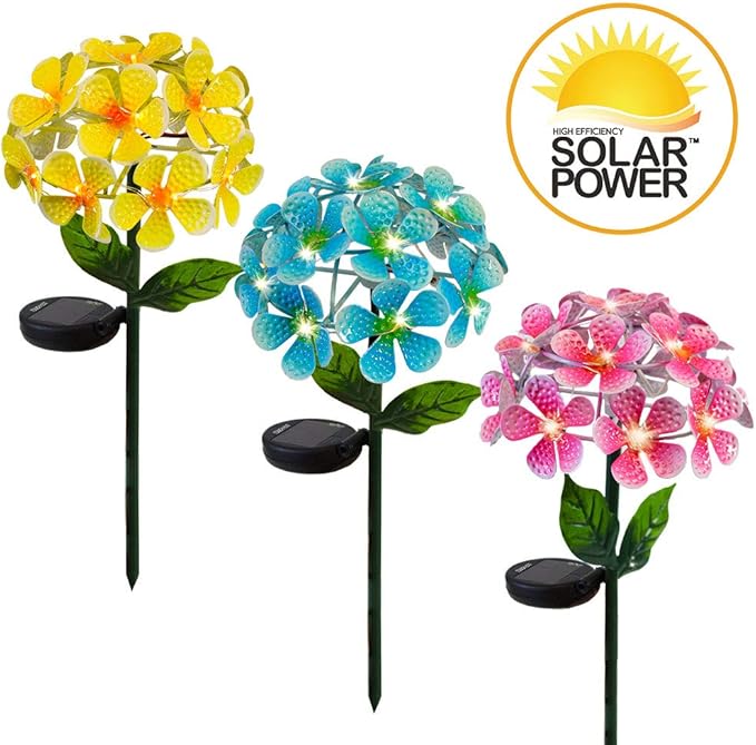 TOUCH OF ECO Solar LED Metal Flower Stake Light Perfect for Your Garden - Pink - Like New