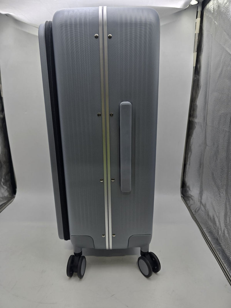 HANKE H9831S 24" CARRY ON LUGGAGE ALUMINUM FRAME HARD SHELL SUITCASES - GRAY - Like New