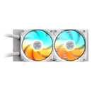 GIGABYTE GAMING 240 ICE LIQUID CPU COOLER 240MM RADIATOR 2X 120MM - WHITE - Like New