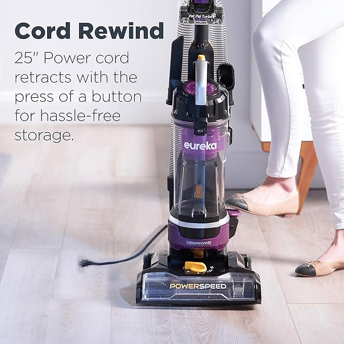 Eureka Powerful Lightweight Upright Vacuum Carpet Floor NEU202 - Purple - Like New