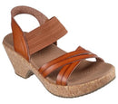 119536 Skechers Women's BRYSTOL - NIGHT SKIES heel sandal, Luggage, Size 9 - Like New