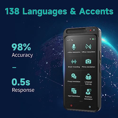 VORMOR Z6 Caits Language Translator Device VORMOR ChatGPT AI Translator - Black Like New