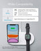 ANKER WIRELESS CHARGING STATION POWERWAVE SENSE 2-IN-1 STAND A2595 - WHITE - Like New