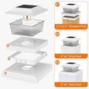 FLYINGOD SOLAR POST CAP LIGHTS 4X4/5X5 18 PACK SL57-W18J-WHT - WHITE - Like New