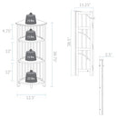 Casual Home 4-Shelf Corner Folding Bookcase, Natural B0047T6K5O - NEW - Brand New