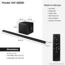 SAMSUNG S800D 3.1.2ch Soundbar Wireless Dolby Atmos Audio - Scratch & Dent