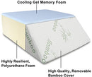 InteVision Ortho Bed Wedge Pillow, Removable Cover (8" x 21" x 24") - Brand New