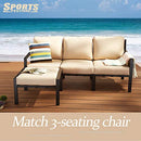 Sports Festival Patio Ottoman Metal Footstool Soft Thick Cushion B091CM3K9T - Brand New