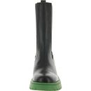 STEVE MADDEN WOMEN'S HESITANT FASHION BOOT - SIZE: WOMEN 8 - BLACK/GREEN - Like New