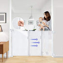 Retractable Baby Gate OTTOLIVES Mesh Safety Gate, Extra Wide 34" Tall (White) - Brand New