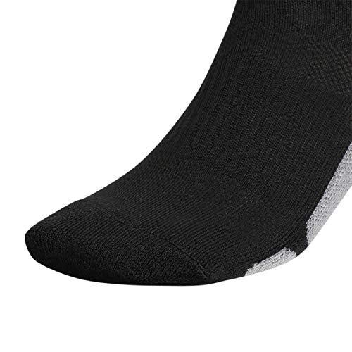 BA1966 Adidas Unisex The Crew Socks Black/ Light Onix Grey/ White M - Like New