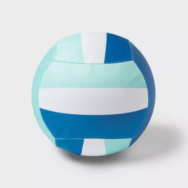 SUN SQUAD HYDRO VOLLEYBALL WATER BALL - WHITE,TEAL,DARK BLUE STRIPES - Like New